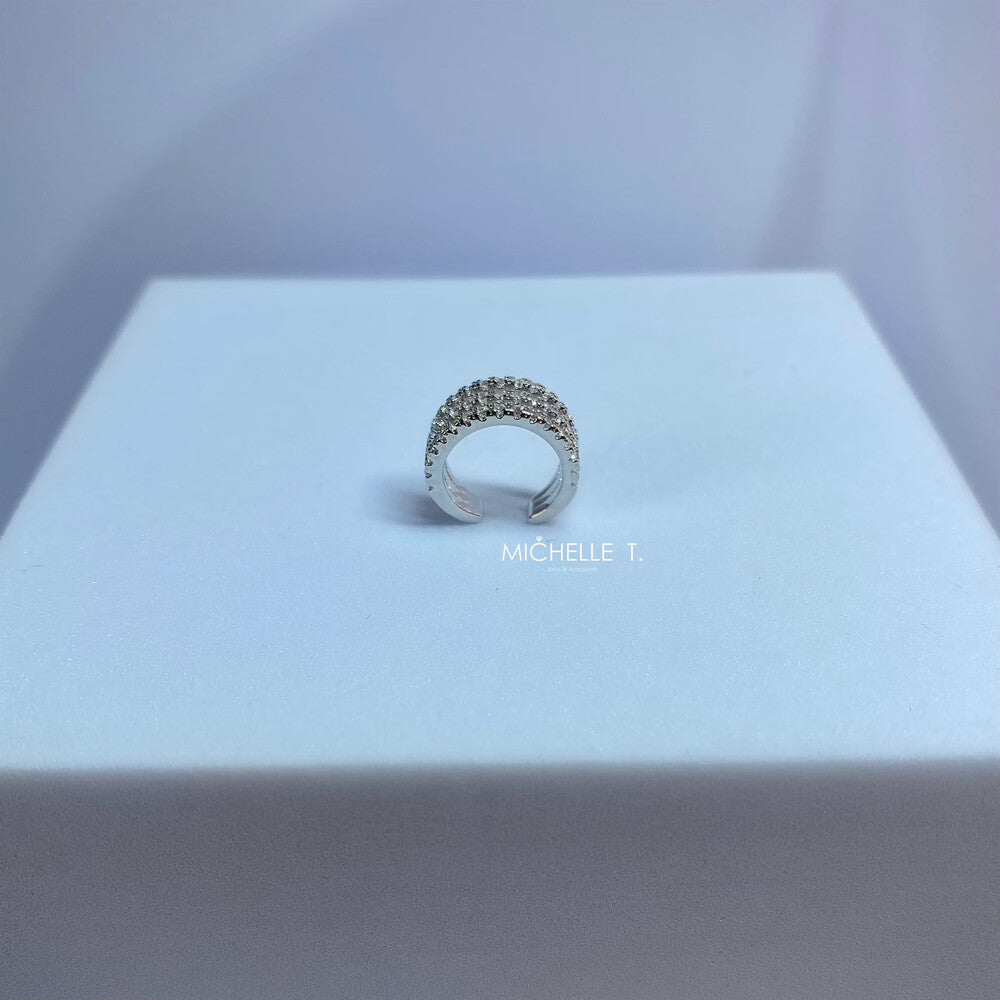 Piercing fake Celine cravejado prata 925 - foto 4