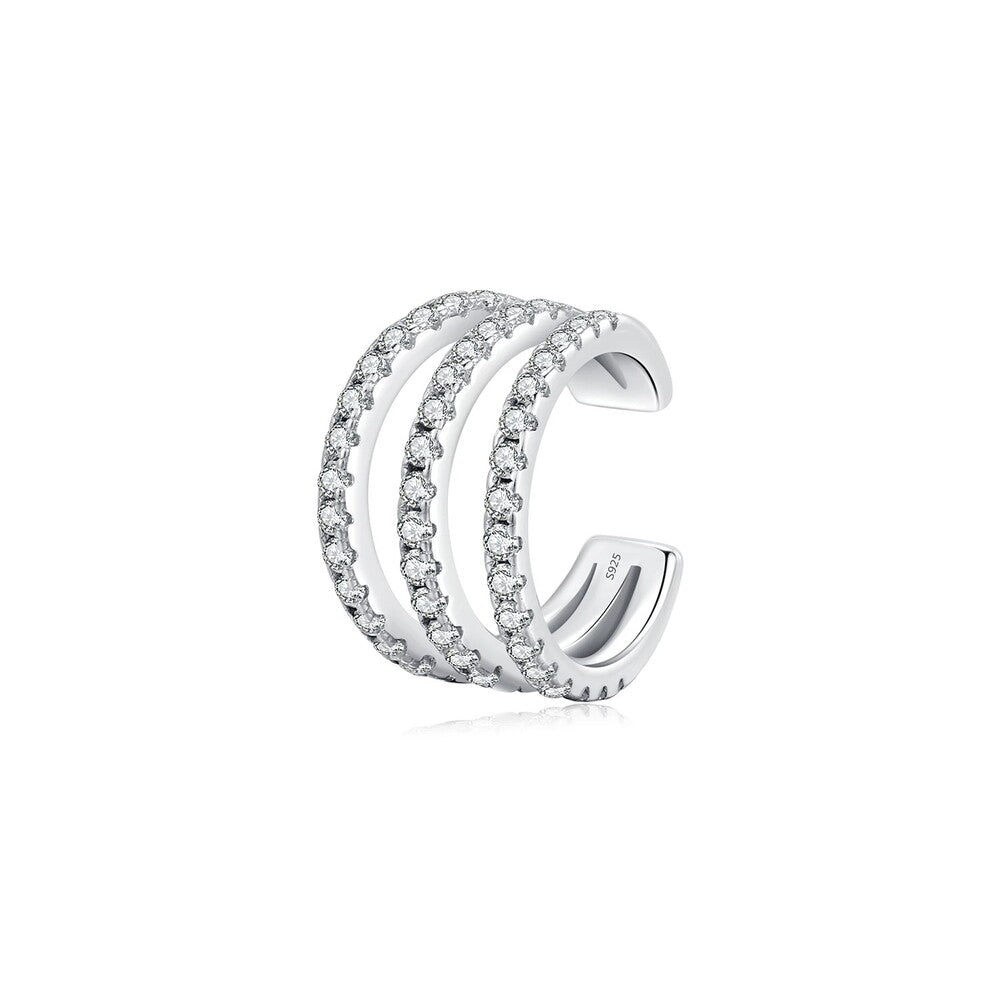 Piercing fake Celine cravejado prata 925