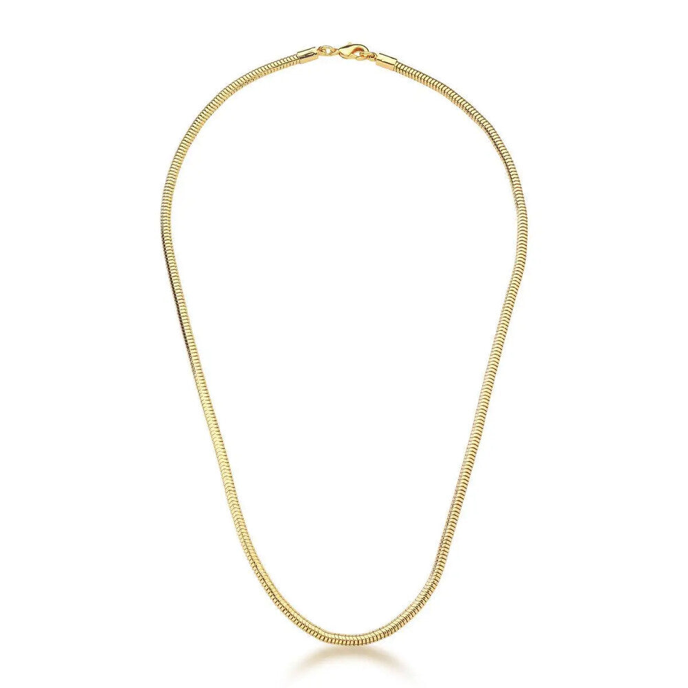 Colar malha rabo de rato ouro (45cm)