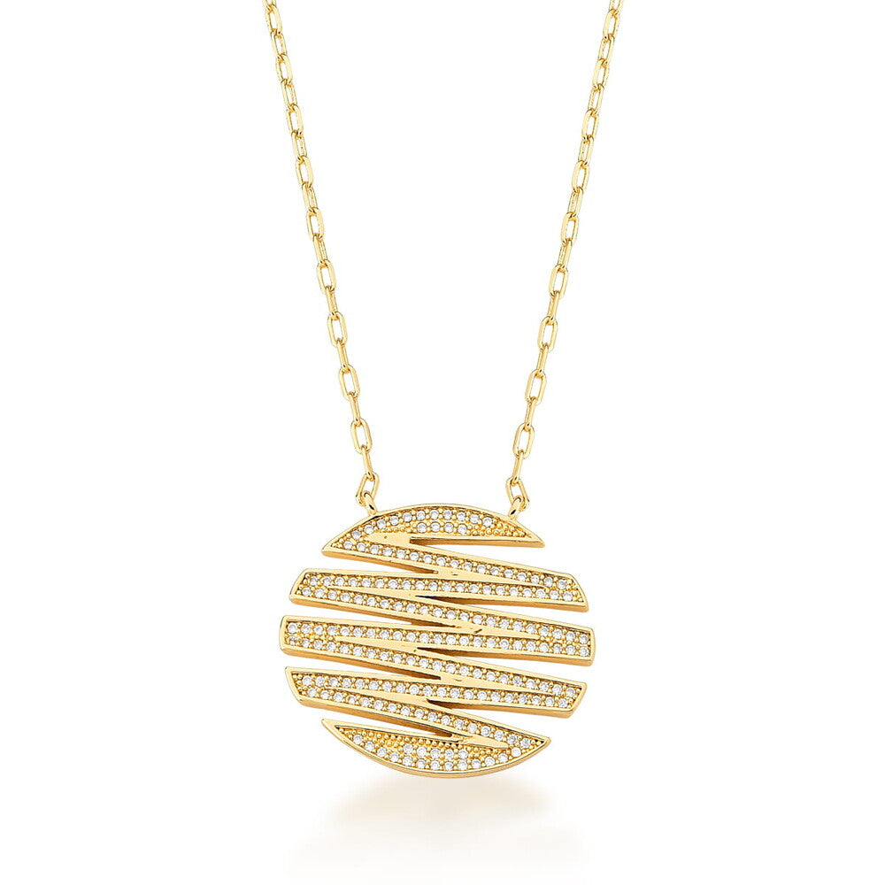 Colar Sunny cravejado zircônias ouro
