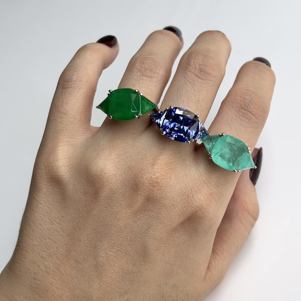 Anel Bali esmeralda fusion prata 925 - foto 5