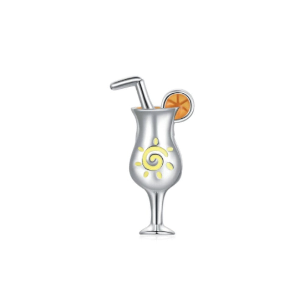 Berloque drink de verão prata 925
