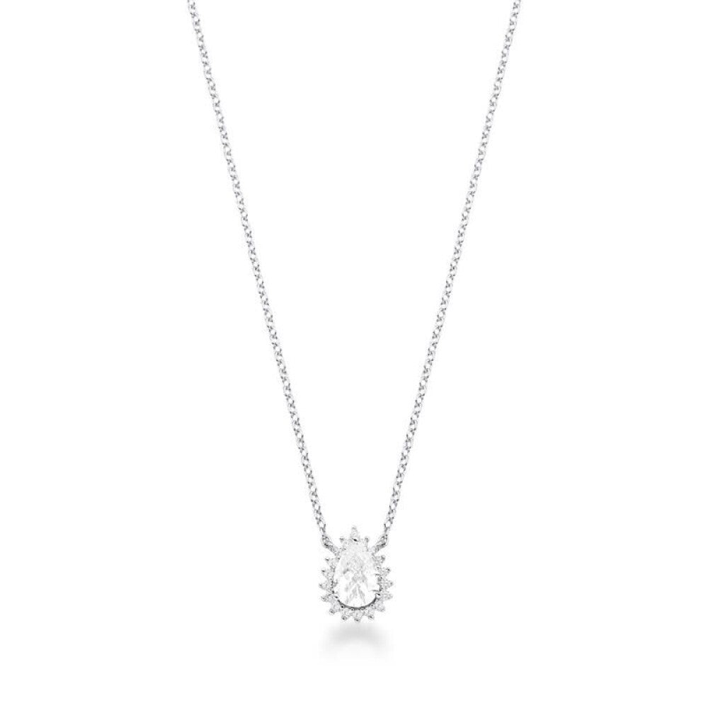 Colar Zoey gota zircônia branca prata 925
