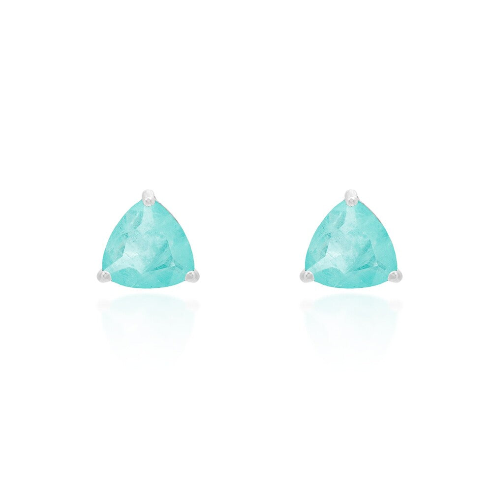 Brinco trillion esmeralda colombiana fusion prata 925 (8mm)