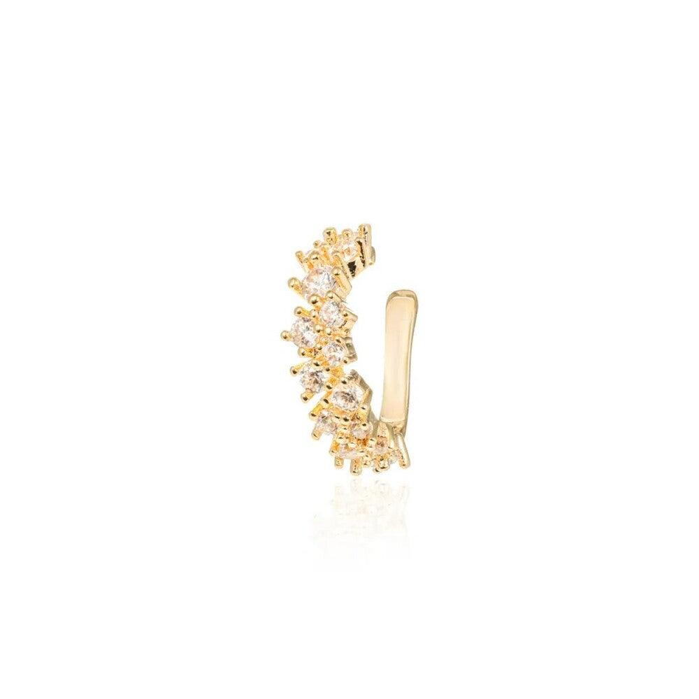 Piercing fake Zaya com zircônias ouro