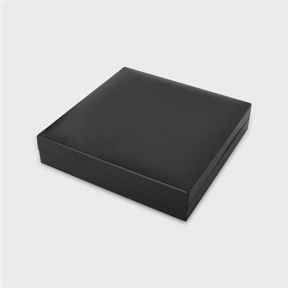Caixa quadrada courino preto para colar - foto 3