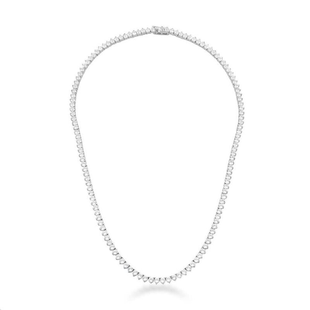 Colar classic riviera ródio branco (40cm)