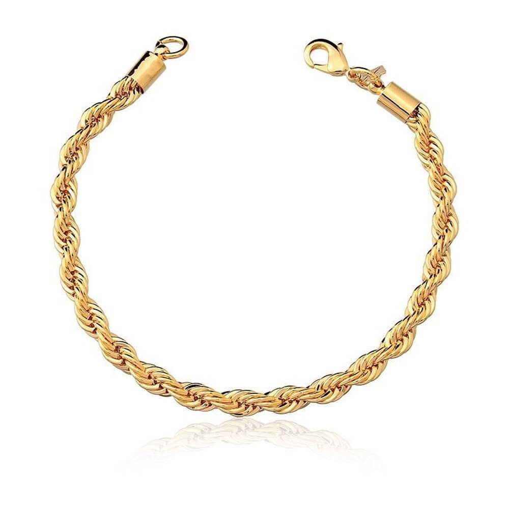 Pulseira cordão baiano ouro (4mm)