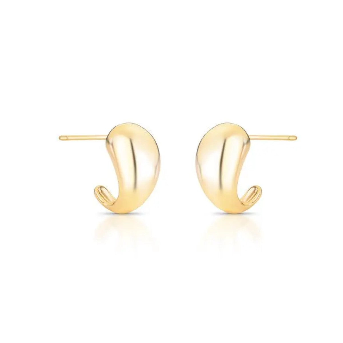 Brinco Sour meia argola lisa ouro