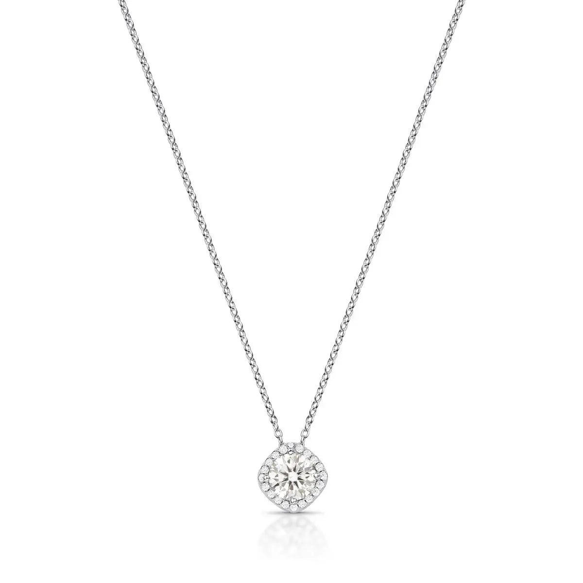 Colar Toscana cravejado moissanite 1.0ct prata 925