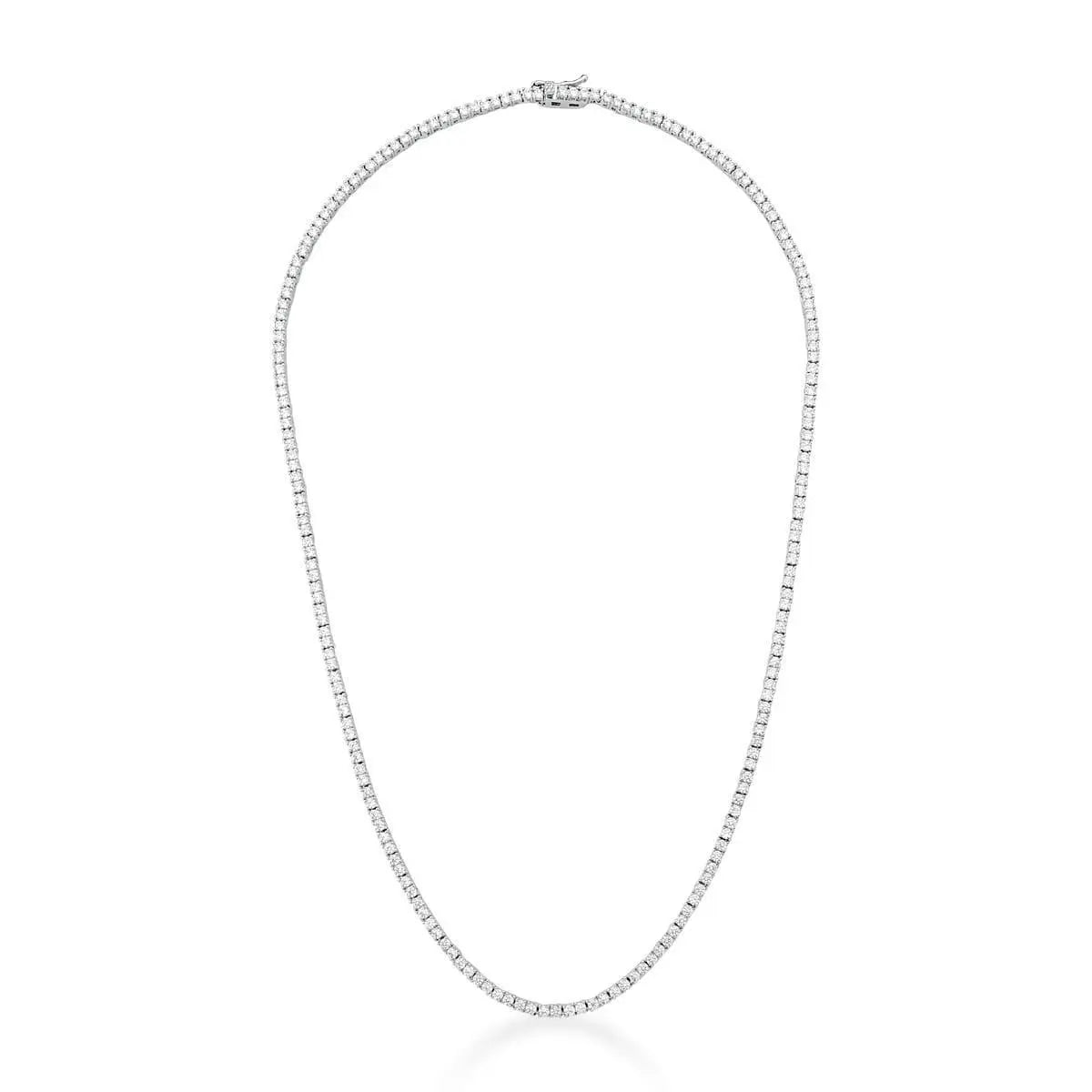 Colar classic riviera slim ródio branco (40cm)