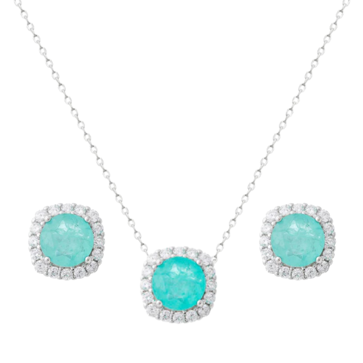 Conjunto Lella esmeralda colombiana fusion prata 925