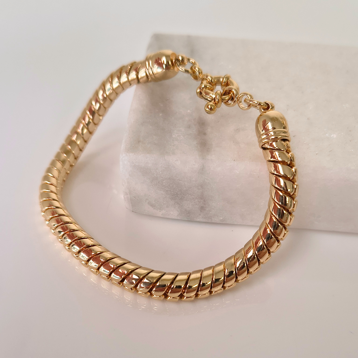 Pulseira Lica malha rabo de rato ouro