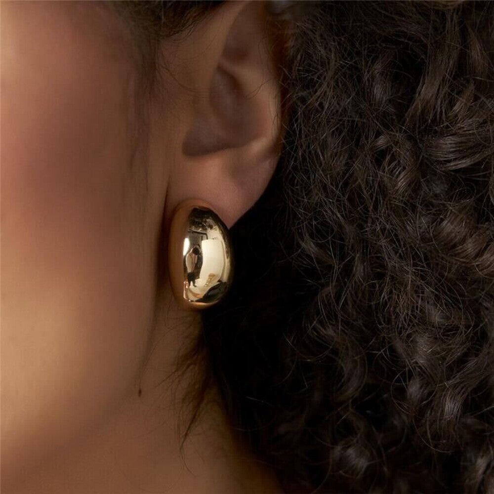 Brinco Raissa meia argola bold ouro - foto 2