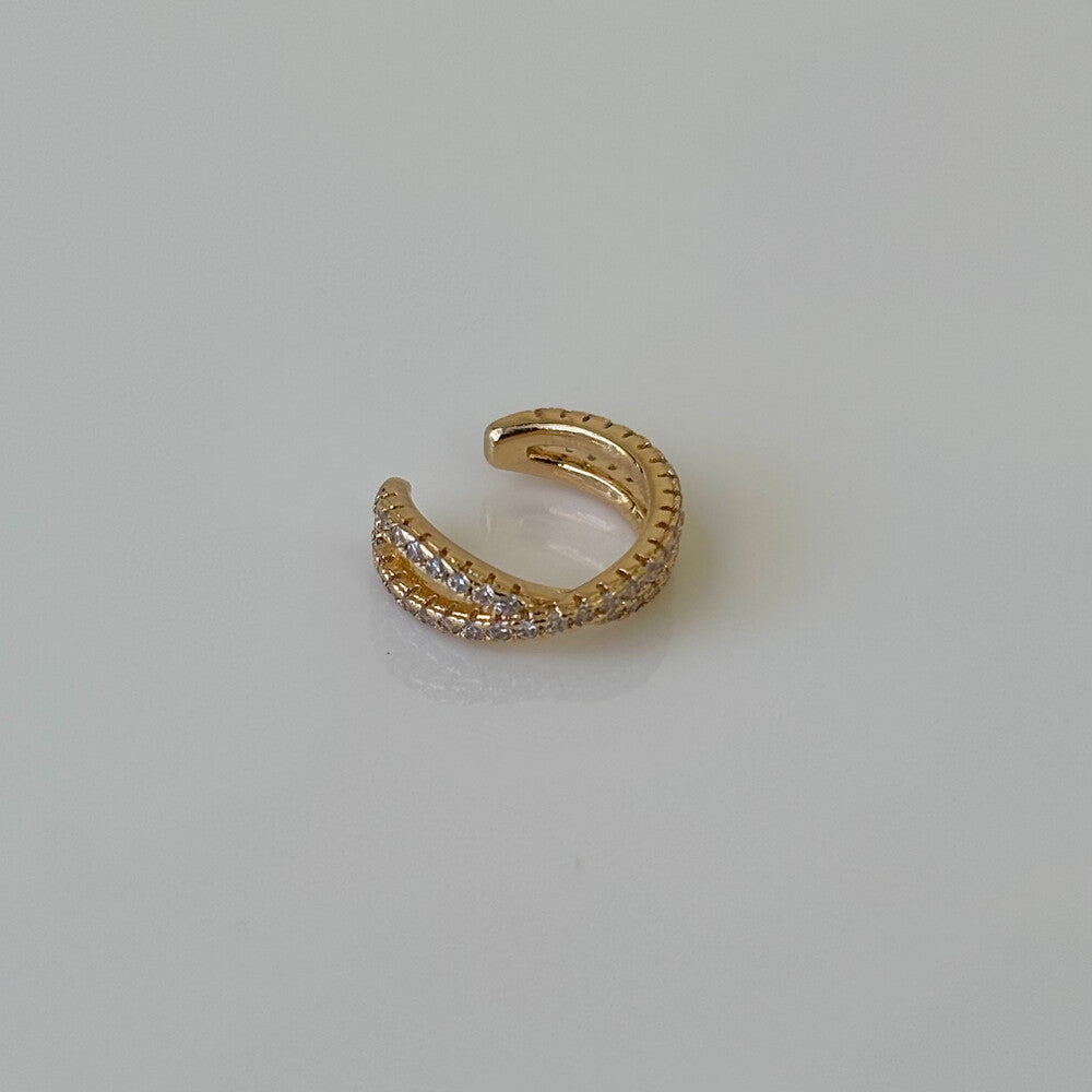 Piercing fake Alba zircônias brancas ouro - foto 3