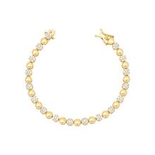 Pulseira Luiza cravejada com zircônias ouro