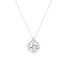 Colar gota Lauren zircônia branca ródio branco