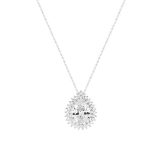 Colar gota Lauren zircônia branca ródio branco