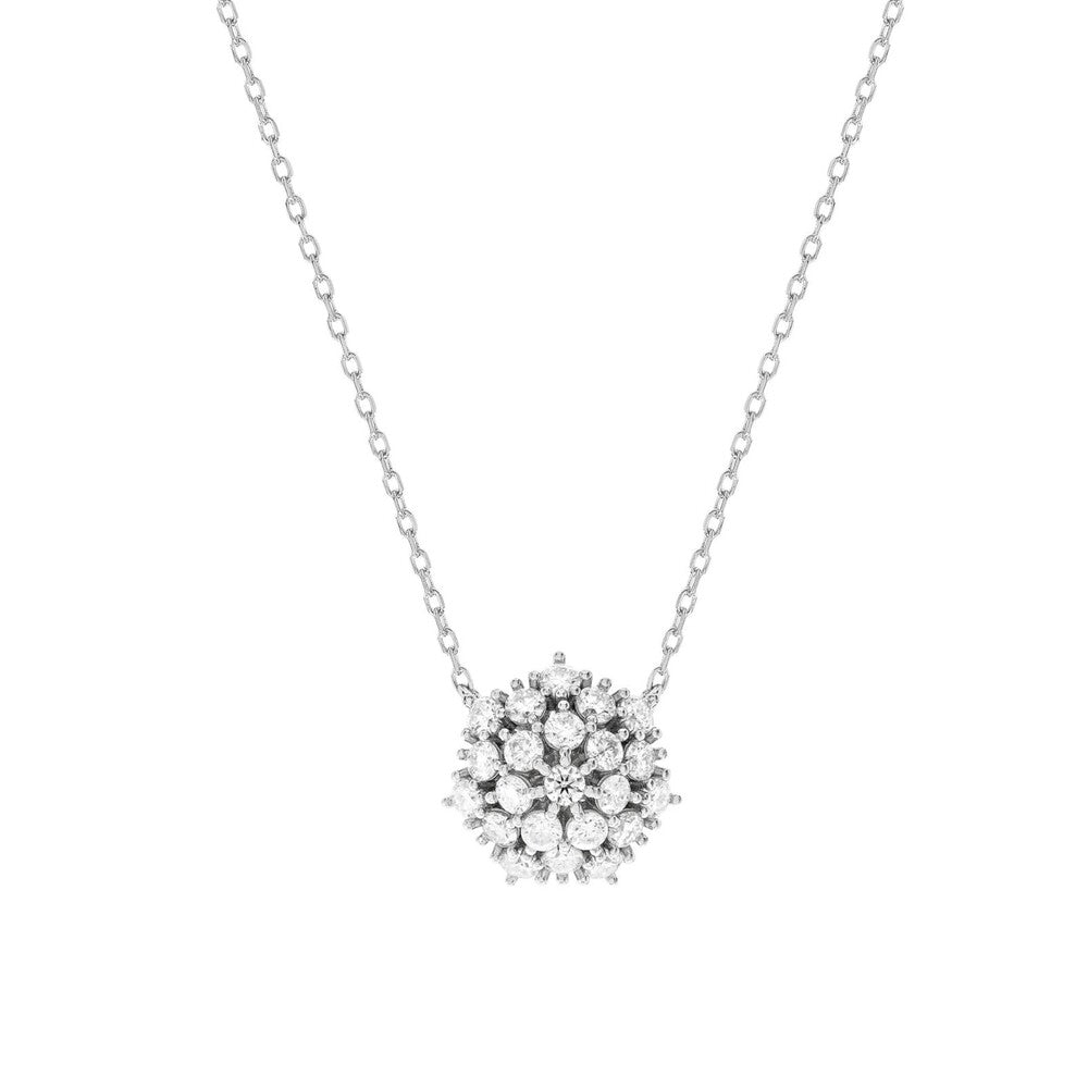 Colar Eloise cravejado Moissanite prata 925