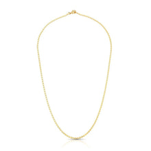 Colar Urban bolinhas lisas achatadas ouro (60cm)