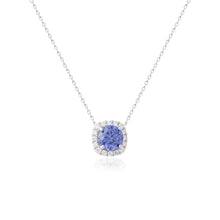 Colar Lella zircônia tanzanita prata 925