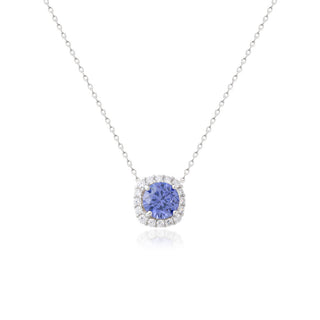 Colar Lella zircônia tanzanita prata 925