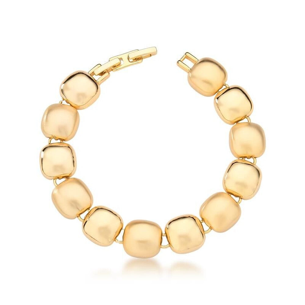 Pulseira bracelete Milano acetinado ouro