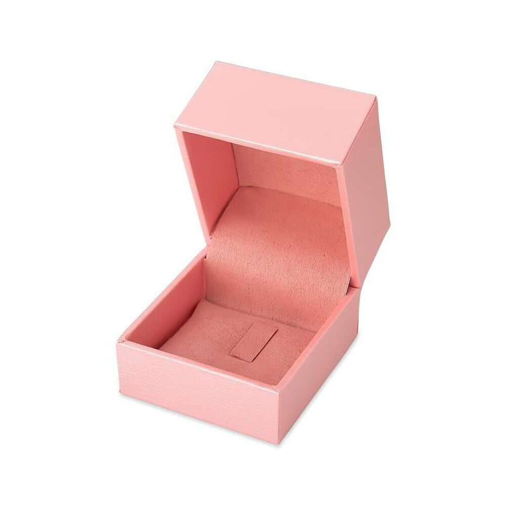 Caixa para presente em courino rosa (anel)