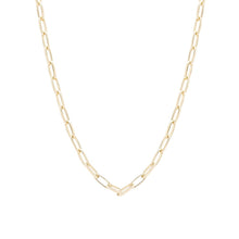 Colar Evie elos retangulares lisos ouro