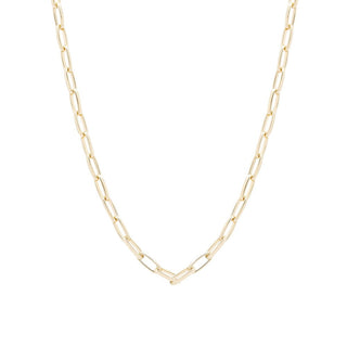 Colar Evie elos retangulares lisos ouro