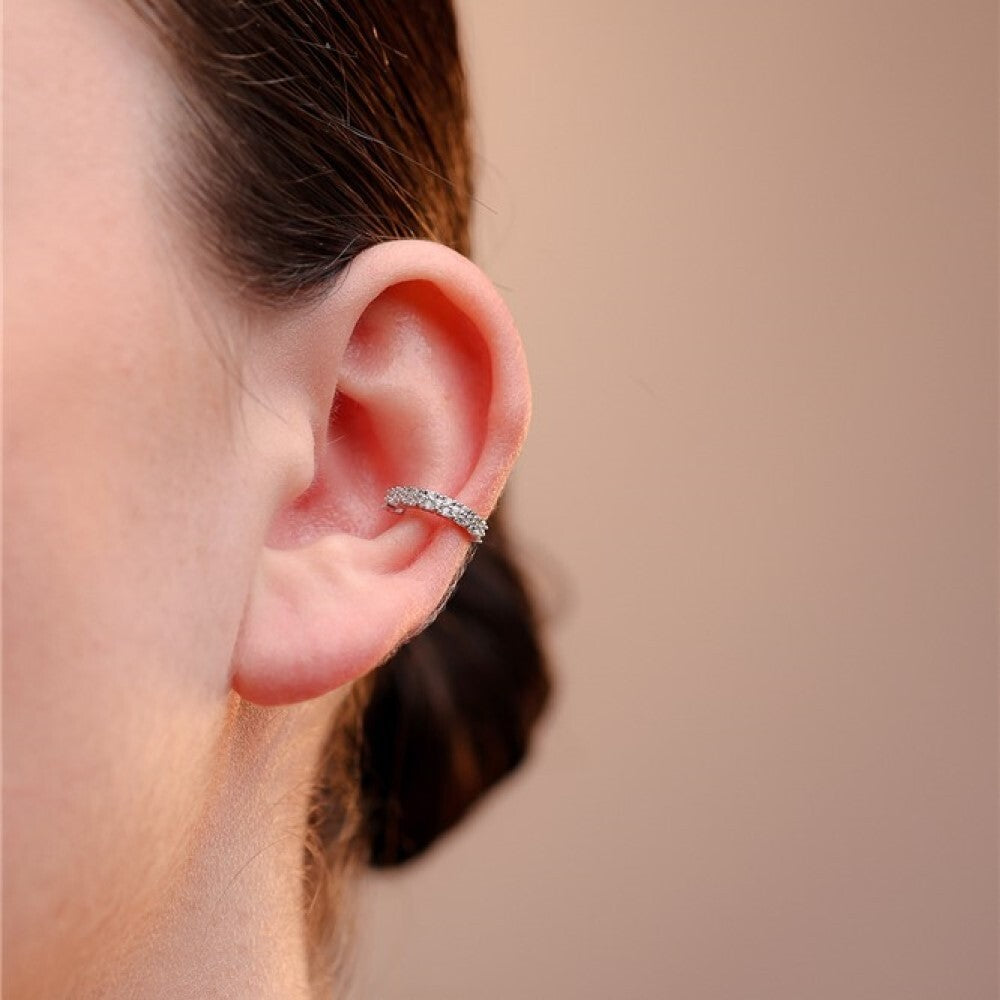 Piercing fake Helô zircônias brancas prata 925 - foto 2