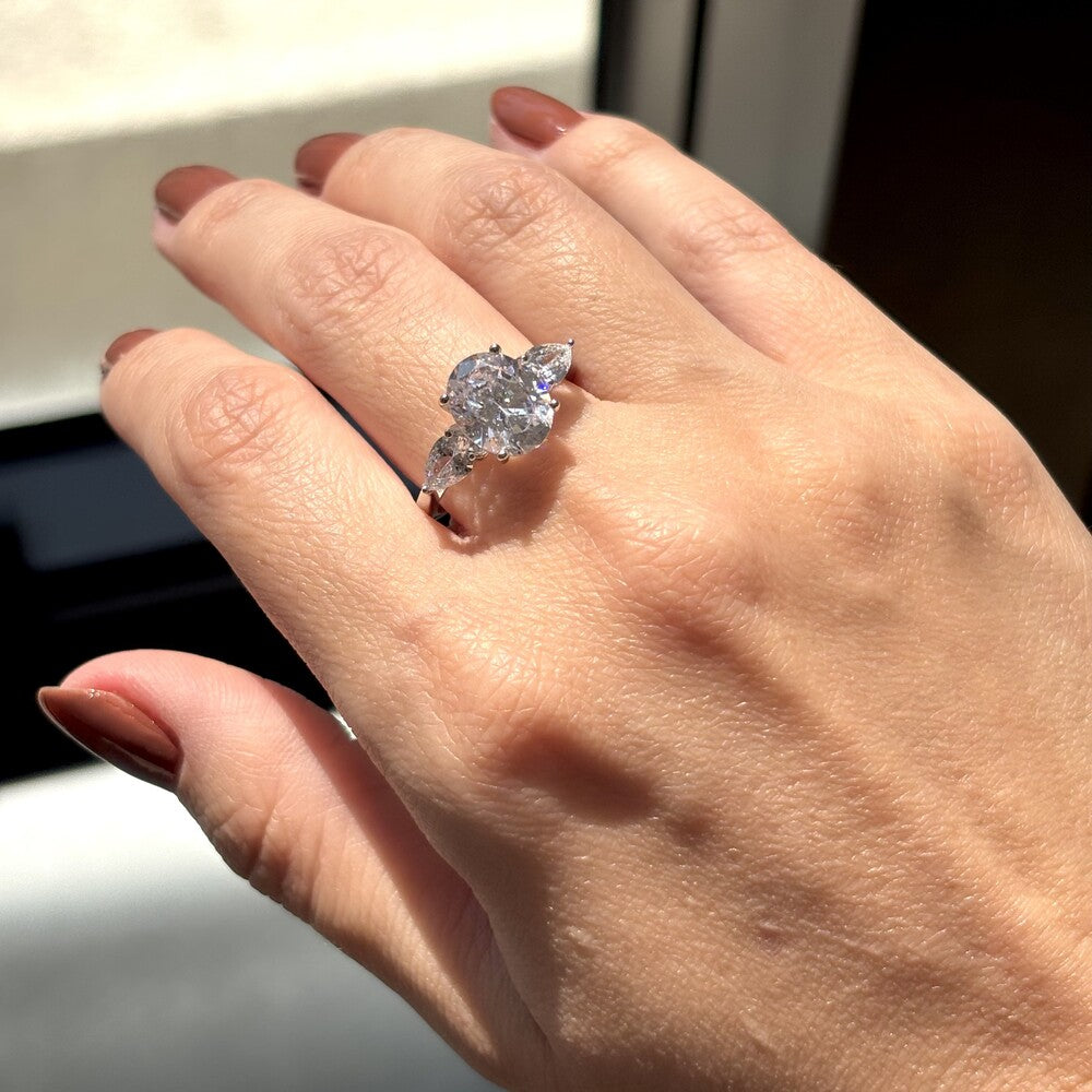 Anel Blake oval zircônia branca prata 925 - foto 3