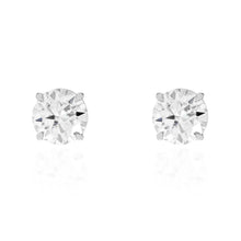 Brinco redondo ponto luz Moissanite 11mm prata 925