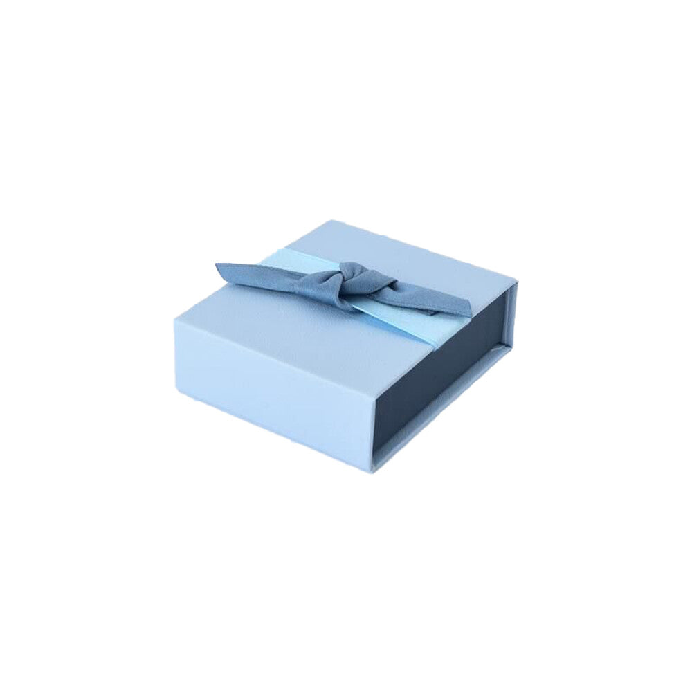 Caixinha para presente em papel e veludo (azul)