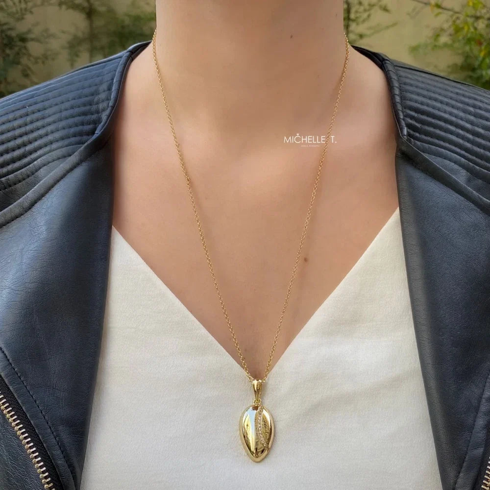 Conjunto oval Meg cravejado zircônias ouro