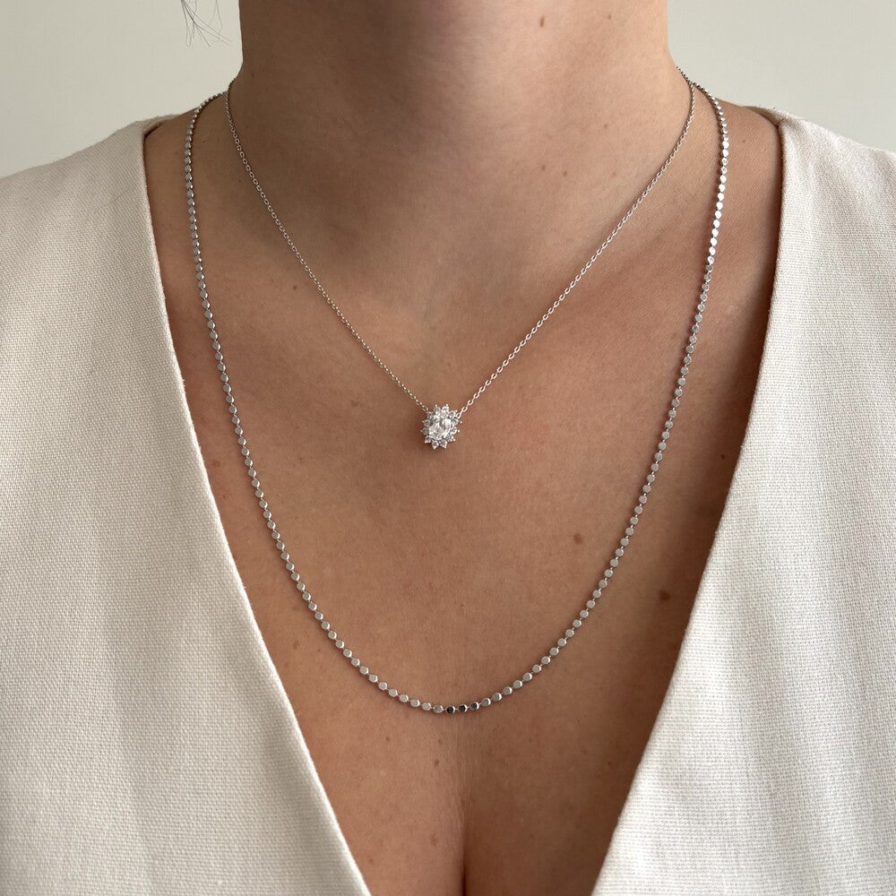 Conjunto Winnie oval zircônia branca ródio branco