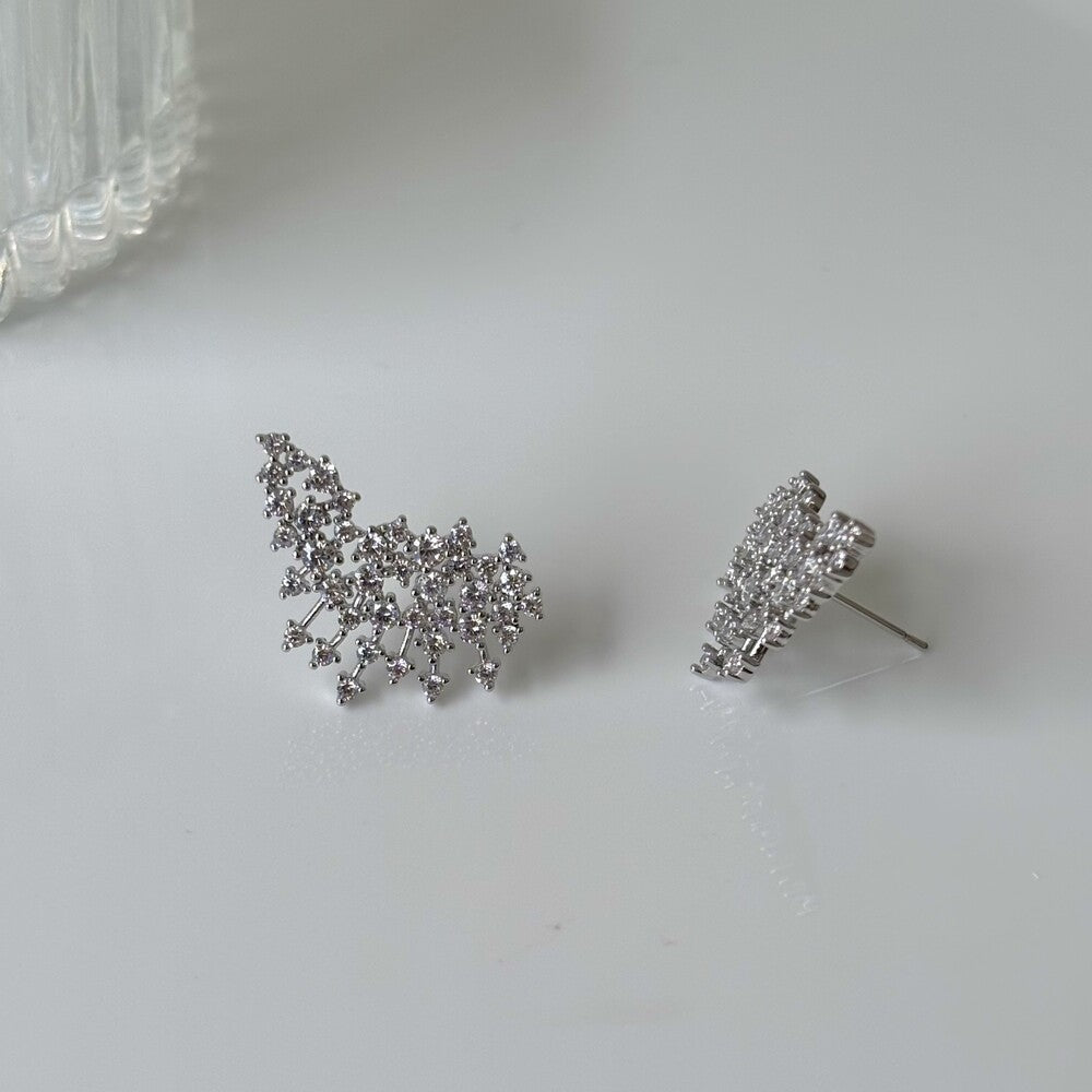 Brinco ear cuff Explosion zircônias brancas ródio branco - foto 4