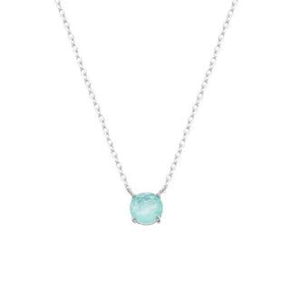 Colar ponto de luz esmeralda colombiana fusion prata 925 (6mm)