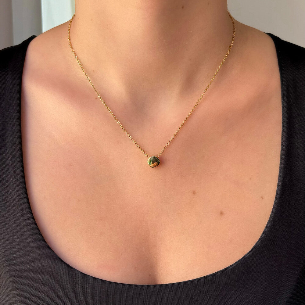 Colar Jersey P liso ouro - foto 2