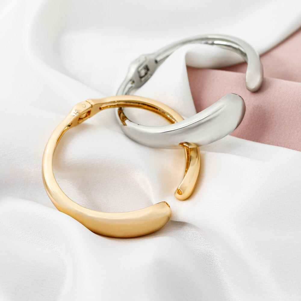 Pulseira bracelete Ada liso ródio branco - foto 4