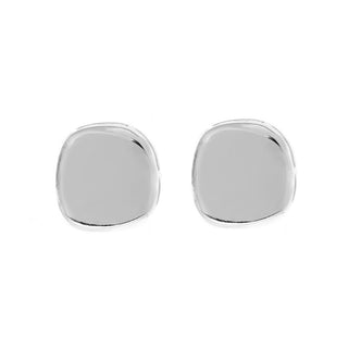 Brinco Jersey M liso ródio branco