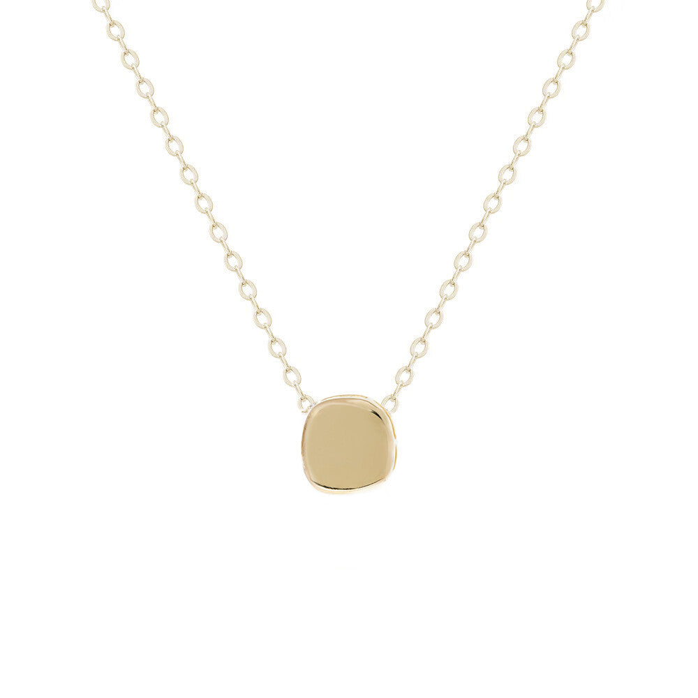 Colar Jersey P liso ouro