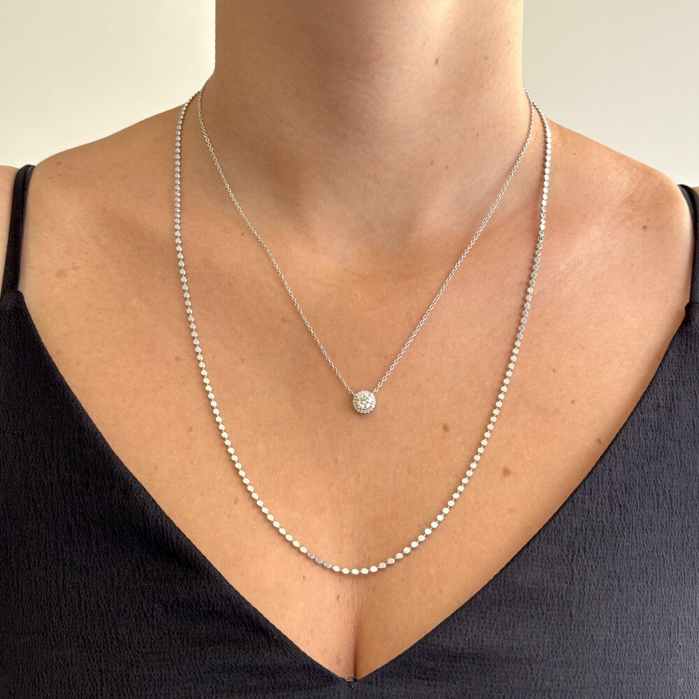 Conjunto Colar Urban + Colar malha ródio branco