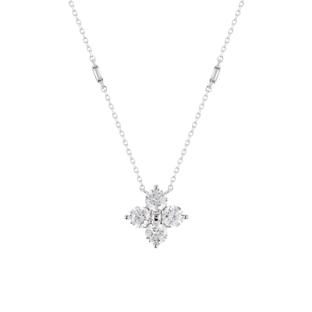 Colar Gwen com zircônias prata 925