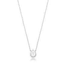 Colar Zoey gota zircônia branca prata 925
