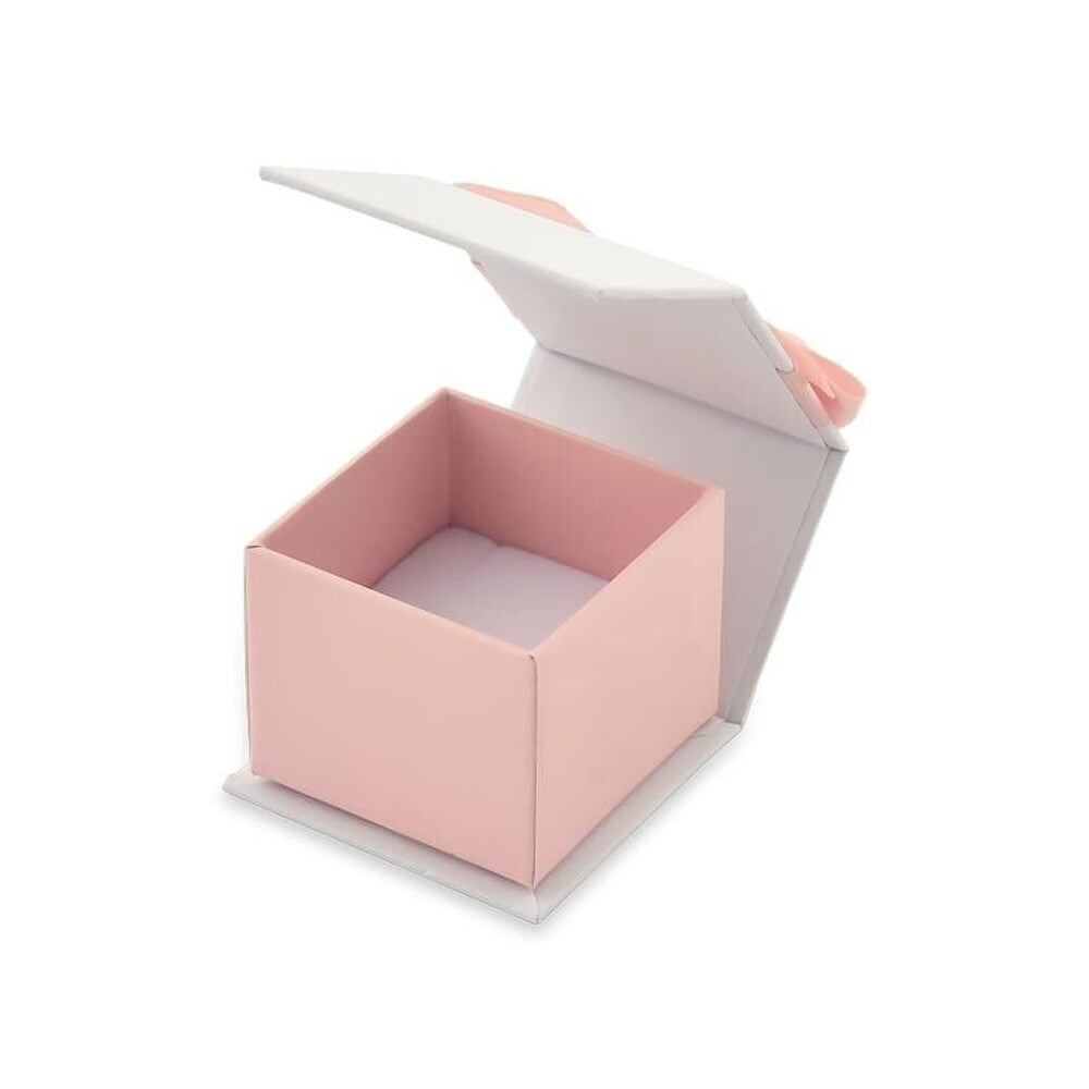 Caixinha de anel para presente em papel e veludo (rosa) - foto 2
