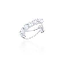 Piercing fake Maya zircônias brancas prata 925