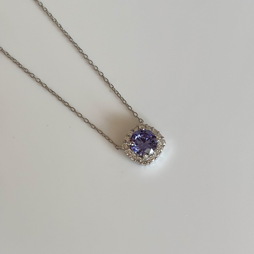 Colar Lella zircônia tanzanita prata 925 - foto 3