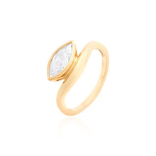 Anel Jack Moissanite prata 925 banho ouro