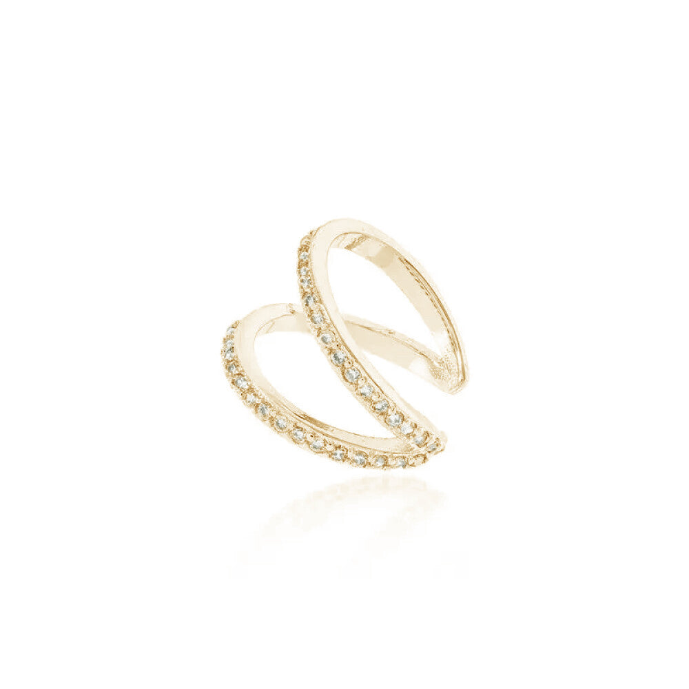 Piercing fake Anny com zircônias ouro